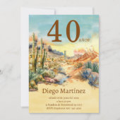 デクンプレニャノスデシエルトヴィンテージフィエスタ40アニョ 招待状 (正面)