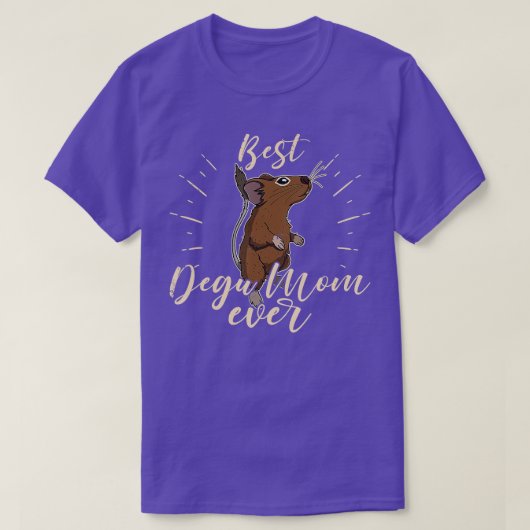 デグ齧歯動物ペットかわいいことわざ低木ラットdegus 9 tシャツ (デザイン正面)