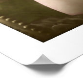 デコの女の子，ビーズ，花の椅子に座って ポスター (角)