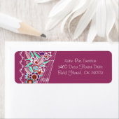 デコはっきりした花模様のバラ ラベル (インサイチュ)