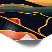 デコアブストラクション光沢 ポスター (コーナー)