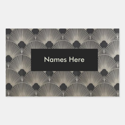 デコアートシリーズ：ステッカー 長方形シール (正面)