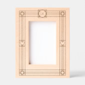 デコインスパイアデザインとモノグラムとハート レーザー彫刻フレーム (正面)