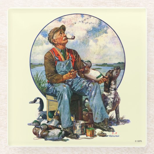 デコイ ガラスコースター (正面)