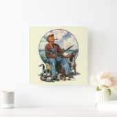 デコイ スクエア壁時計 (ホーム)