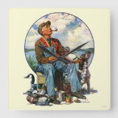 デコイ スクエア壁時計 (正面)