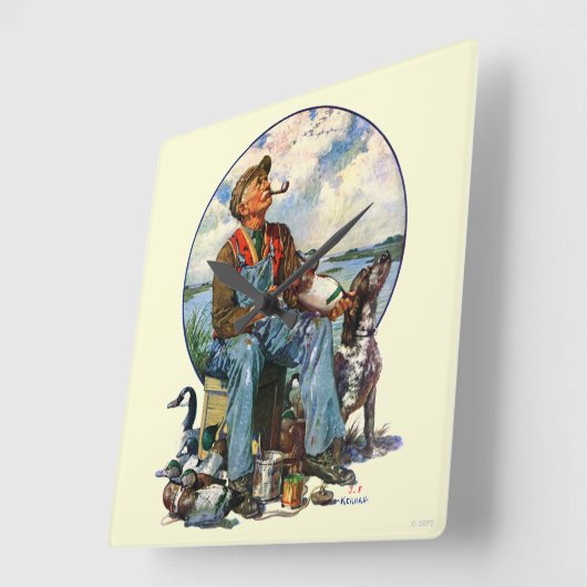 デコイ スクエア壁時計 (傾斜)