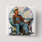 デコイ 缶バッジ (正面)