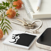 デコウーマンモダンアクリルキーチェーン キーホルダー (正面右)