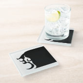 デコウーマンモダンコースター ガラスコースター (アングル)