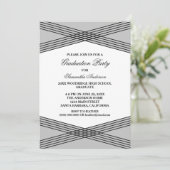 デコエレガントグレイ卒業パーティー招待状 招待状 (スタンド正面)