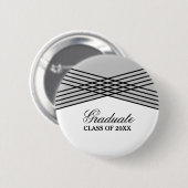デコエレガントグレイ卒業ボタン 缶バッジ (正面&裏面)