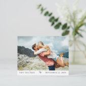 デコエレガントフローリッシュ写真デートを保存 案内ポストカード (スタンド正面)