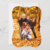 デコエレガント紅葉感謝祭ディナーパーティー 招待状 (裏面)