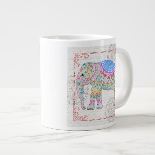 デコエレファントボホスタイルマグ ジャンボコーヒーマグカップ (正面右)