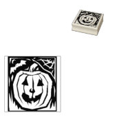 デコカボチャのシルエットアートスタンプ ラバースタンプ (押印)