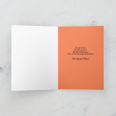 デコクリスマスレディーツリーのグリーティングカード シーズンカード (内部)