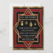 デコクリスマス招待状 招待状 (正面)