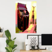 デコサイケデリックアプリント ポスター (ホームオフィス)