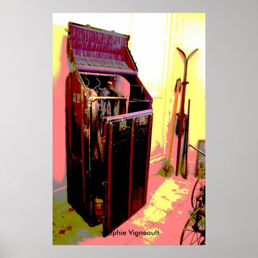 デコサイケデリックアプリント ポスター (正面)