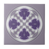 デコサークル抽象芸術紫とグレーセラミックタイル タイル (正面)