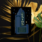 デコシアターサインヴィンテージウェディング 箔招待状