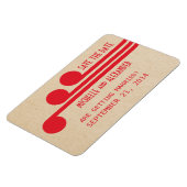 デコシック日付のマグネット、赤を保存 マグネット (左側)