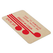 デコシック日付のマグネット、赤を保存 マグネット (右側)