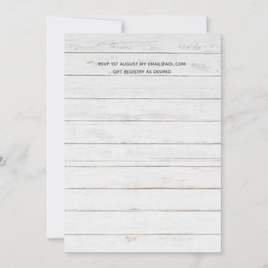 デコシャビーシルバーミニマルタイポグラフィ結婚ズ (裏面)