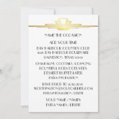 デコシャンパン セーブ・ザ・デート ご案内 招待状 (裏面)