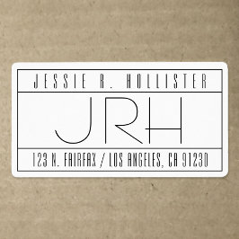 デコスタイリッシュビベ差出人住所出荷 ラベル