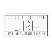 デコスタイリッシュビベ差出人住所出荷 ラベル (正面)