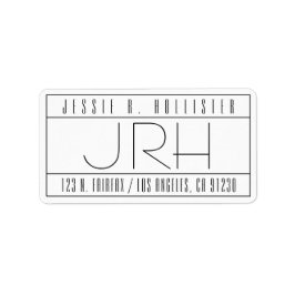 デコスタイリッシュヴィベ差出人住所 ラベル