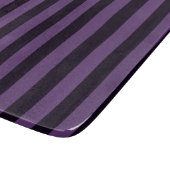 デコスタイルパープル垂直ストライプ カッティングボード (角)