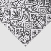 デコスタイルヴィンテージパターン白黒 薄葉紙 (詳細)