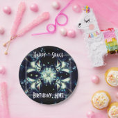 デコスター宇宙&あなたのテキスト紙プレート ペーパープレート (パーティー)