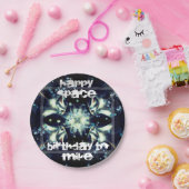 デコスター宇宙&あなたのテキスト ペーパープレート (パーティー)