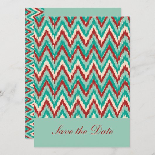 デコストライプーパーソナライズされた招待状カスタマイズ-  セーブザデート (正面/裏面)