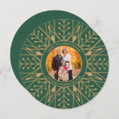 デコスノーフレーククリスマスフォトカード シーズンカード (正面/裏面)