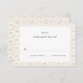 デコセイガイハウェディングRSVP 出欠カード (正面/裏面)