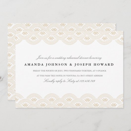 デコセイガイハリハーサルディナー招待状 招待状 (正面/裏面)