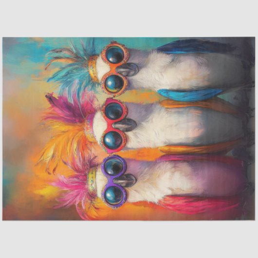 デコッお洒落カトスの明るい羽 薄葉紙 (正面)