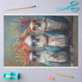 デコッお洒落ク鮮やかコカトス鳥 薄葉紙 (クラフト)