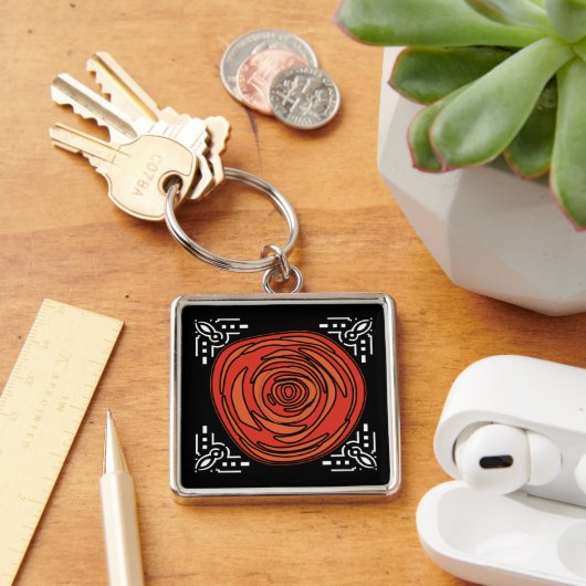 デコッドバラ（プレミアムスクエア） キーホルダー (デスク)