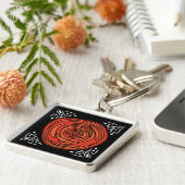 デコッドバラ(プレミアムスクエア) キーホルダー (側面)