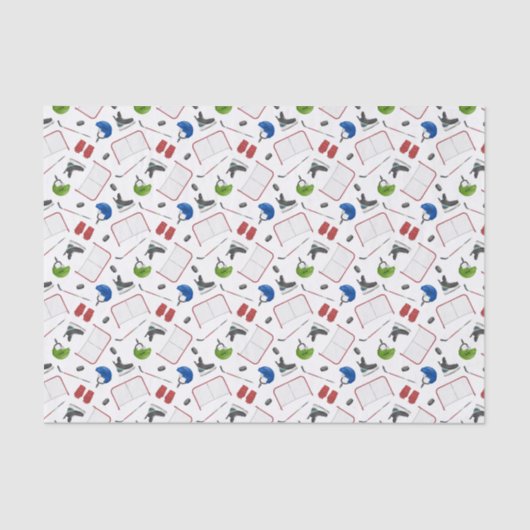 デコップアイスホッケー誕生日パーティー 薄葉紙 (正面)