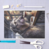 デコップアイリッシュウルフハウンドカフェ 薄葉紙 (クラフト)