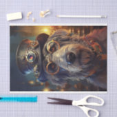 デコップアイリッシュウルフハウンドスチームパンク 薄葉紙 (クラフト)