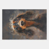 デコップアポカリプダシュンドハイランドカウズ ラッピングペーパーシート (正面2)