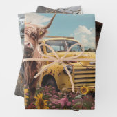 デコップアポカリプダシュンドハイランドカウズ ラッピングペーパーシート (インサイチュ)